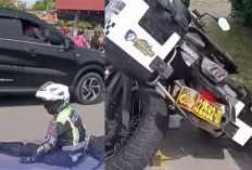 Viral! Motor PJR Polda Sumut Tabrak Seorang Nenek di Medan, Polisi: Hanya Bersenggolan 