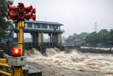 Sirene Pintu Air 10 Cisadane Tangerang Meraung Keras, Debit Air Sungai Naik Drastis