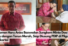 Momen Haru Anies Baswedan Sungkem Minta Doa ke Ibu dengan Kemeja Merah, Siap Diusung PDIP di Pilgub Jakarta! 