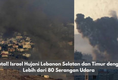 Brutal! Israel Hujani Lebanon Selatan dan Timur dengan Lebih dari 80 Serangan Udara