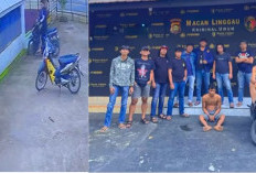 Pencuri Motor di Parkiran Kolam Renang yang Terekam CCTV Disergap Tim Macan Linggau