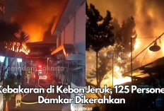 Rumah Di Kebon Jeruk Ludes Terbakar, 125 Personel Damkar Dikerahkan, Satu Petugas Terluka Saat Pemadaman