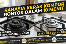 Bukan Sulap! Kerak Hitam Kompor Langsung Terkelupas Cuma Pakai Trik Sederhana ini