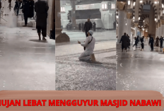 Hujan Lebat Melanda Madinah! Kini Air Telah Masuk ke dalam Masjid Nabawi Membuat Jemaah Memanjatkan Doa