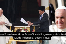 Paus Fransiskus Kirim Pesan Spesial ke Jokowi untuk Anak Muda Indonesia, Begini Isinya!