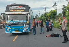 Diduga Hendak Pindah Jalur Kanan, Sepeda Motor Terserempet Lalu Dilindas BUS AKAP, Pengemudinya Tewas Seketika