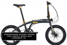 Gowes Happy, Perbedaan Sepeda Lipat Evergreen 20 Folding Bike vs Pasific Noris, Harga Receh dan Unggul Siapa?
