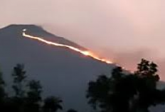 Viral! Kawasan Wisata Gunung Ebeng-ebeng di Lumajang Terbakar, Penyebab Kebakaran Dipicu...