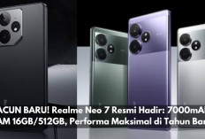 RACUN BARU! Realme Neo 7 Resmi Hadir, Baterai 7000mAh, RAM 16GB/512GB, Performa Maksimal di Tahun Baru