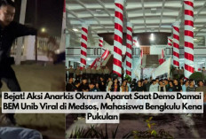 Bejat! Aksi Anarkis Oknum Aparat Saat Demo Damai BEM Unib Viral di Medsos, Mahasiswa Bengkulu Kena Pukulan