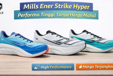 Mills Ener Strike Hyper, Sepatu Lari Lokal Andal untuk Tempo dan Jarak Menengah dan Harga Masuk Akal