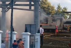 Heboh! Kereta Terbakar di Stasiun Tugu Yogyakarta, Asap Tebal Bikin Geger Warga