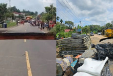 BPJN Jambi Gerak Cepat Bangun Jembatan Bailey di Jalan Lintas Sumbar-Jambi yang Amblas sebagai Akses Sementara
