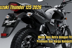Review Suzuki Thunder 125 2026, Motor Neo-Retro dengan Fitur Premium dan Harga Kompetitif