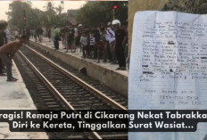 Tragis! Remaja Putri di Cikarang Nekat Tabrakkan Diri ke Kereta, Tinggalkan Surat Wasiat...