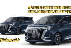 BYD Denza D9: MPV Listrik Premium Rp350 Juta dengan Kursi Zero Gravity, Kabin Senyap, dan Fitur Lounge