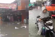 Banjir Kepung Kota Bekasi, Hujan Deras Rendam Pasar Family Harapan Indah hingga 50 Cm