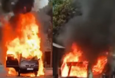 Ngeri! Pikap Pengangkut BBM Eceran Terbakar Usai Keluar SPBU di Garut