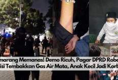 Semarang Memanas! Demo Ricuh Mahasiswi Dipukul Polisi Tembakkan Gas Air Mata, Anak Kecil TPQ juga Jadi Korban