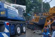 Detik-detik Menegangkan! Evakuasi Alat Berat 70 Ton Lepas dari Truk Trailer di Semarang
