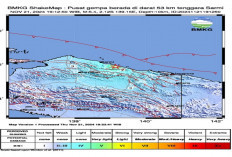 Update! Baru Saja Gempa Magnitudo 5,4 Guncang Tenggara Sarmi Papua, BMKG Imbau Warga Tetap Waspada