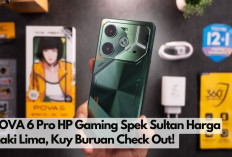 Tecno Pova 6 Pro HP Gaming Spek Sultan Harga Kaki Lima, Mabar Makin Gokil, Kuy Buruan Check Out! 