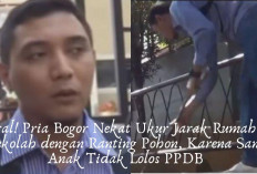 Viral! Pria Bogor Nekat Ukur Jarak Rumah ke Sekolah dengan Ranting Pohon, Gegara Anak Gak Lolos PPDB!