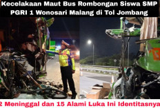 Kecelakaan Maut Bus Rombongan SMP PGRI 1 Wonosari Malang di Tol Jombang: 2 Meninggal, Ini Daftar Nama Korban..