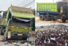 Emosi Memuncak! Warga Teluknaga Bakar & Rusak 20 Truk Tanah Usai Tabrak Bocah SD, Begini Kronologi Kejadiannya