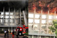 Diduga Korsleting Listrik, Gedung Bakamla RI Jakarta Pusat Terbakar Hebat, 95 Petugas Damkar ke TKP 