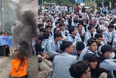 Demonstrasi Indonesia Gelap Masih Heboh, Mahasiswa Blokade Jalan Depan DPRD Sumsel, Ini Tuntutannya