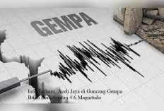 Info Terbaru, Aceh Jaya di Guncang Gempa Bumi Berkekuatan 4.6 Magnitudo