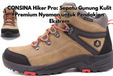 CONSINA Hiker Pro: Sepatu Gunung Kulit Premium yang Nyaman, Tangguh, dan Siap Taklukkan Medan Ekstrem