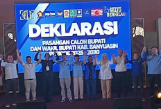 Didukung 6 Parpol, Deklarasi Paslon Slamet-Alfi: Siapkan 11 Program untuk Banyuasin Maju Berkilau