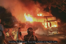 Bus Rombongan Wisata Religi Terbakar di Jalan Solo-Yogya, Diduga Alami Korsleting Listrik, Cek Selengkapnya