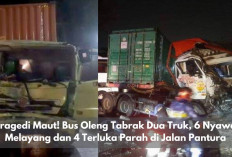 Tragedi Maut! Bus Oleng Tabrak Dua Truk, 6 Nyawa Melayang dan 4 Terluka Parah di Jalan Pantura