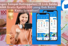 Jangan Sampai Ketinggalan! 15 Link Saldo DANA Gratis Rp650.000 yang Gak Boleh Kamu Lewatkan!