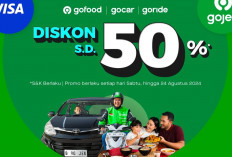 21 Kode Promo Gojek Hari ini 22 Agustus 2024: Diskon GoCar 50 Persen, GoRide Rp30 Ribu, GoSend Rp5 Ribu 