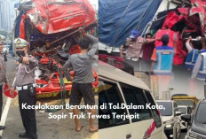 Kecelakaan Beruntun di Tol Dalam Kota, Sopir Truk Tewas Terjepit