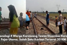 Tragis! Kronologi 4 Warga Karawang Tewas Disambar Kereta Fajar Utama, Salah Satu Korban Terseret 20 KM