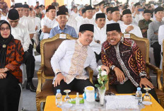 Pj Gubernur Elen Setiadi Dampingn Menag RI Resmikan Masjid Al-Abduh Sematang Borang