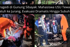 Tragedi di Gunung Sibayak, Mahasiswa USU Tewas Jatuh ke Jurang, Evakuasi Dramatis Hingga Subuh!