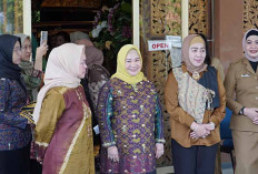 Pj Ketua TP PKK Sumsel Melza Elen Setiadi Promosi Koleksi Kriya Sriwijaya Kepada Rombongan DWP Kemenkeu RI