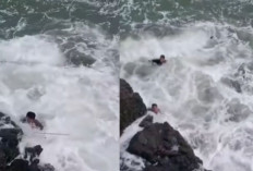 Geger! 2 Pemancing Hilang Tersapu Ombak saat Strike di Pantai Cikeueus Sukabumi