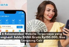 6 Rekomendasi Website Terpercaya yang Penghasil Saldo DANA Gratis Rp150.000, Bisa Langsung Cair