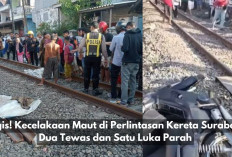 Tragis! Kecelakaan Maut di Perlintasan Kereta Surabaya, Dua Tewas dan Satu Luka Parah, ini Kronologinya