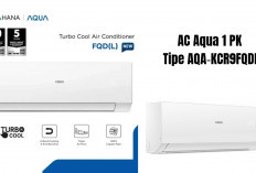 AC Aqua 1 PK AQA-KCR9FQDL: AC Low Watt Bersertifikat SNI dengan Turbo Cool dan Triple Airflow, Wajib Punya! 