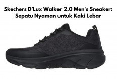 Skechers D’Lux Walker 2.0 Men's Sneaker: Sepatu Nyaman buat Kaki Lebar, Teknologi Hands-Free Slip-In Modern