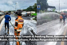 Heboh! Cairan Kimia Tumpah di Bandung Barat, Ratusan Motor Rusak, Cat Mengelupas, Puluhan Pengendara Luka-Luka