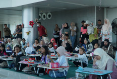 Puluhan Anak Ramaikan Lomba Mewarnai di Bandara SMB II, Liburan Sekolah Makin Berwarna